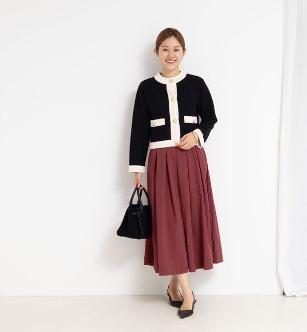 NOLLEY'S「配色ニットジャケット」|カーディガン|