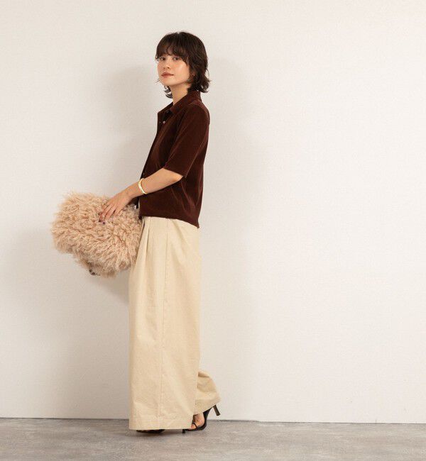 MAQWEL「【MAQWEL/マクウェル】ウォッシャブルタックワイドパンツ」|その他|