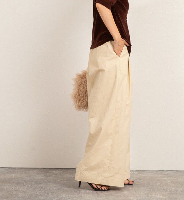 MAQWEL「【MAQWEL/マクウェル】ウォッシャブルタックワイドパンツ」|その他|