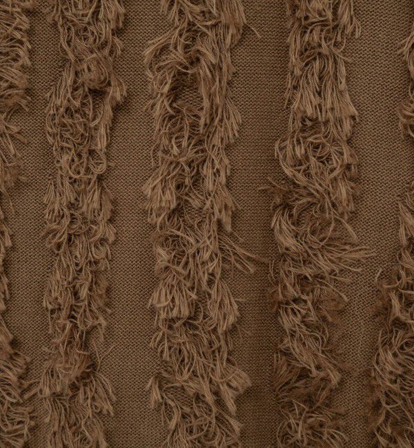 Rie Miller「《手洗い可能》カットジャガードジップアップカーディガン」|カーディガン|