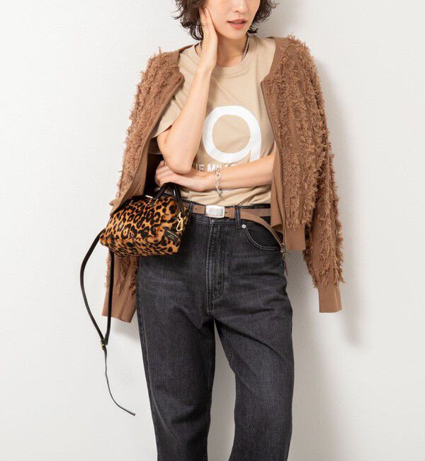 Rie Miller「《手洗い可能》カットジャガードジップアップカーディガン」|カーディガン|