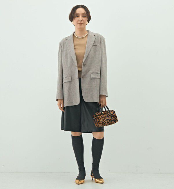 NOLLEY'S sophi「シルクネップツイードオーバージャケット」|テーラードジャケット|