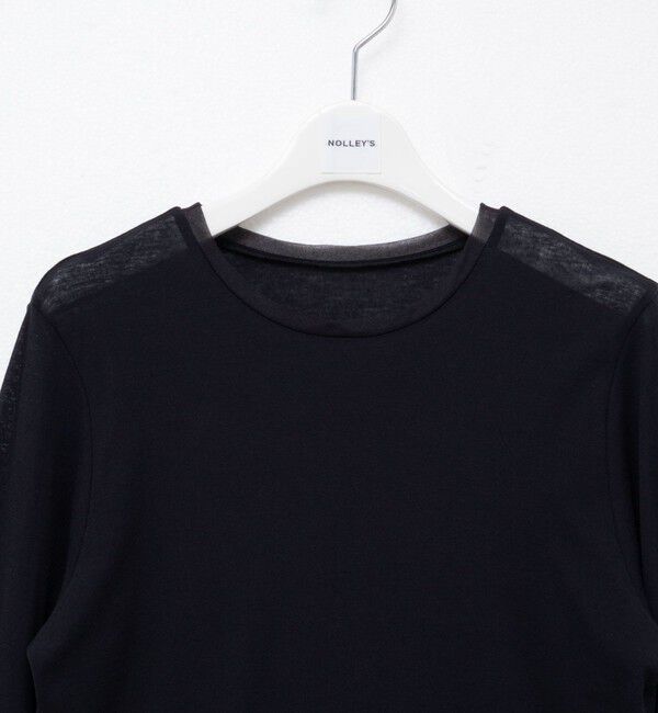 NOLLEY'S「ウォッシャブルシアーフライスロンT」|Tシャツ・カットソー|