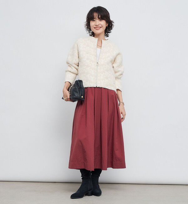 NOLLEY'S「レースコンビニットブルゾン」|カーディガン|