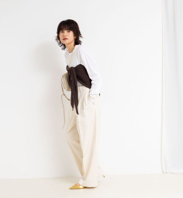 NOLLEY'S「《手洗い可能》カシミヤ混三角ストール」|ニット・セーター|