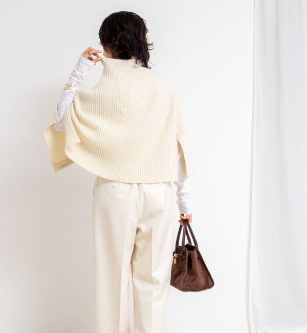 NOLLEY'S「《手洗い可能》2WAYニットポンチョ」|ニット・セーター|