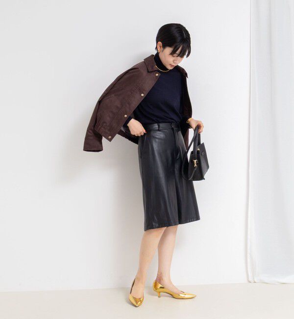 NOLLEY'S sophi「《手洗い可能》18Gウール100%ハイネックプルオーバー」|ニット・セーター|