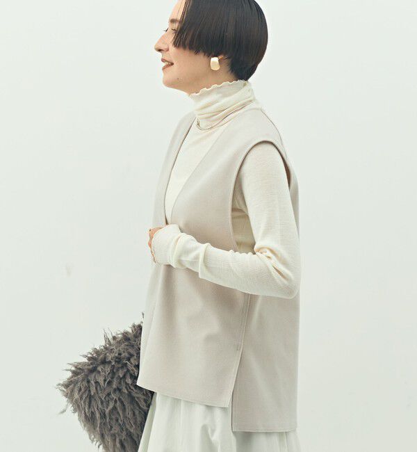 NOLLEY'S「ウォッシャブルストレッチジャージベスト」|ベスト・ジレ|