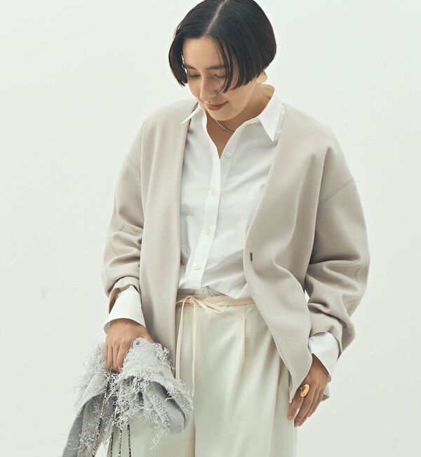 NOLLEY'S「ウォッシャブルストレッチジャージハオリ」|ブルゾン・スタジャン|