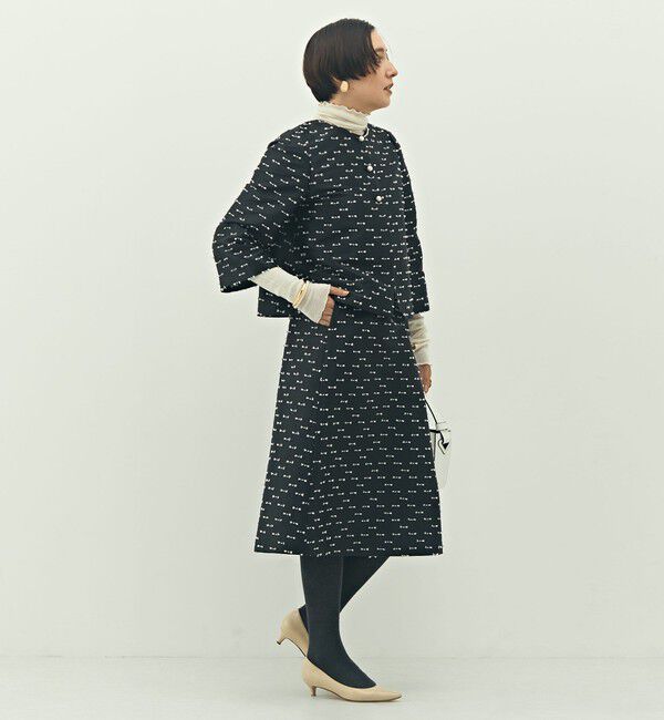 NOLLEY'S「《セットアップ対応》ウォッシャブルリボンジャガード2WAYブラウス」|シャツ・ブラウス|