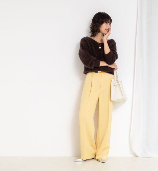 NOLLEY'S sophi「【一部WEB限定サイズ】ウォッシャブルブライトダブルクロスセミワイドパンツ」|その他|