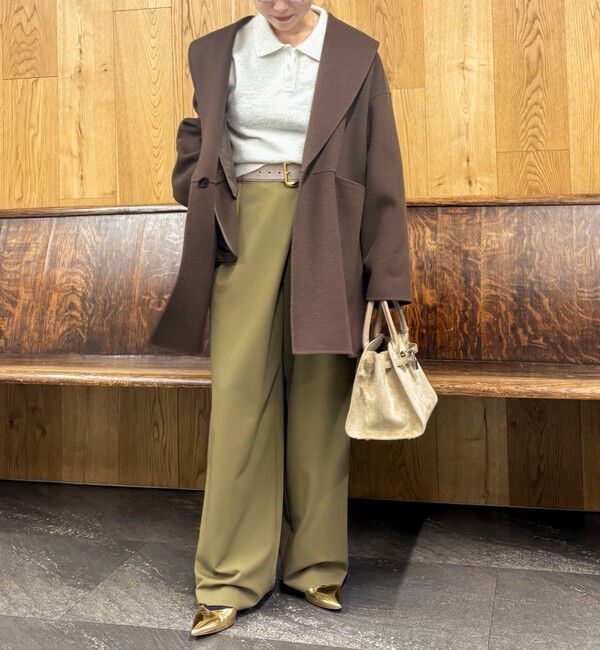 NOLLEY'S sophi「ウォッシャブルピーチツイルラップワイドパンツ」|その他|