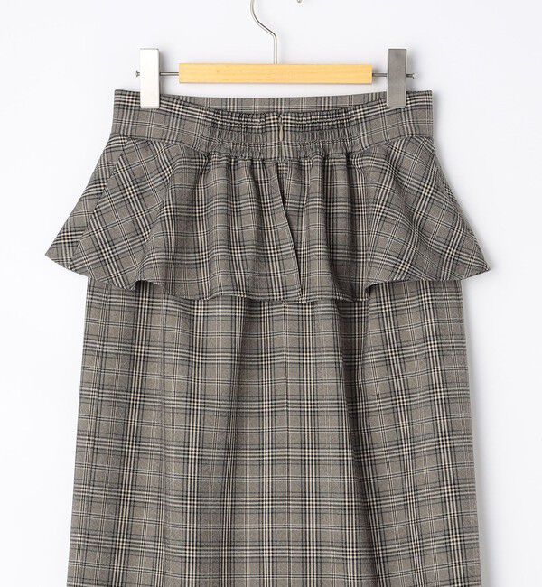 NOLLEY'S「ウォッシャブルペプラムタイトミディスカート」|タイト|