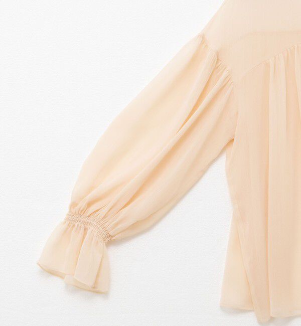 NOLLEY'S「ウォッシャブル楊柳ギャザーブラウス」|シャツ・ブラウス|