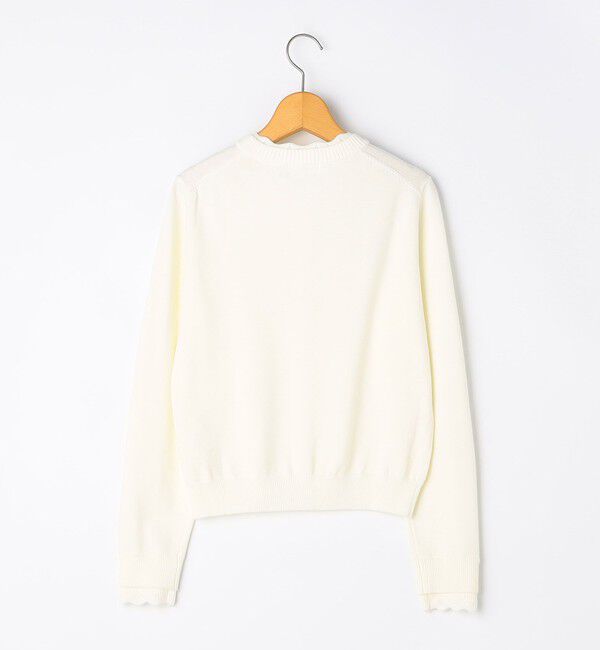 NOLLEY'S「《手洗い可能》ビジュー付きクルーネックカーディガン」|カーディガン|