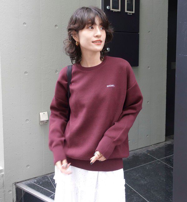 MAQWEL「【MAQWEL/マクウェル】スウェットライクニット」|ニット・セーター|