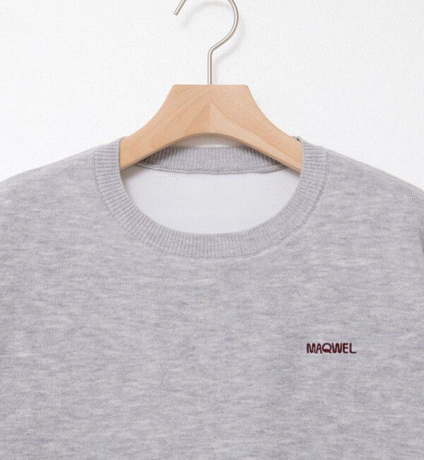 MAQWEL「【MAQWEL/マクウェル】スウェットライクニット」|ニット・セーター|