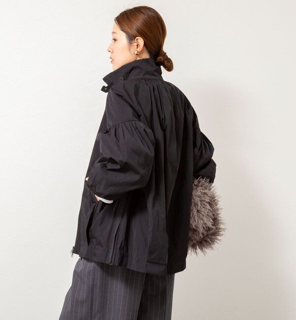 NOLLEY'S「【MARILYN MOON/マリリーンムーン】volume sleeve taffeta mid blouson」|ブルゾン・スタジャン|