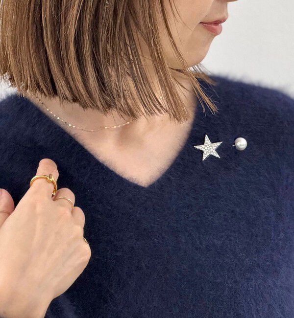 grace grace「【grace grace/グラスグラス】スターパヴェプッシュピン」|ブローチ・コサージュ|