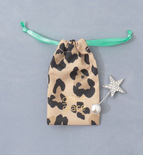 grace grace「【grace grace/グラスグラス】スターパヴェプッシュピン」|ブローチ・コサージュ|