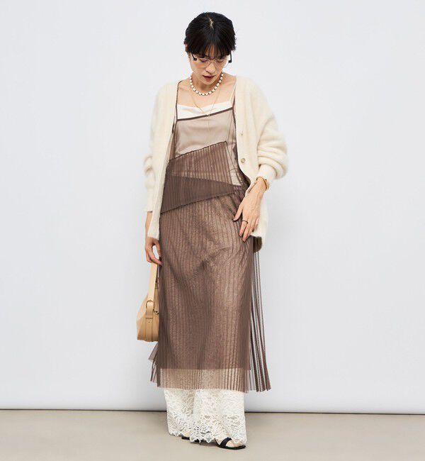 Rie Miller「ウォッシャブルチュールキャミワンピース」|ワンピース|