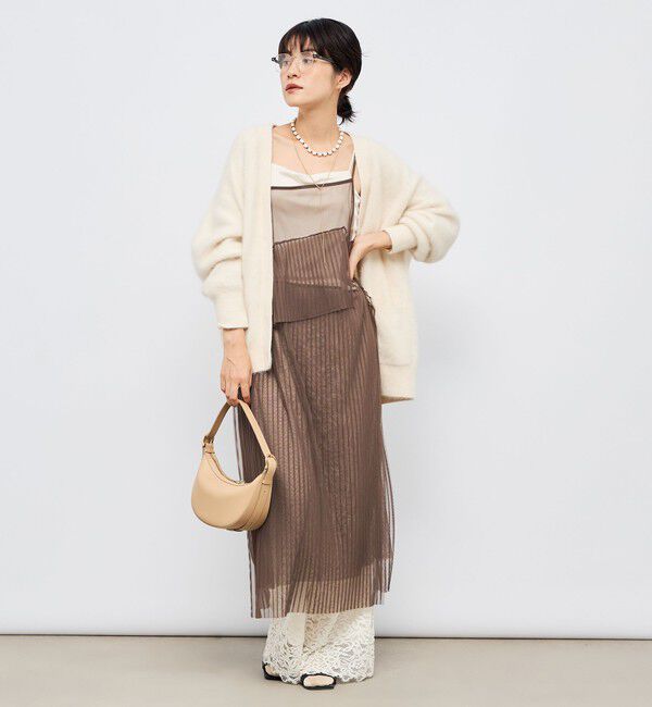 Rie Miller「ウォッシャブルチュールキャミワンピース」|ワンピース|