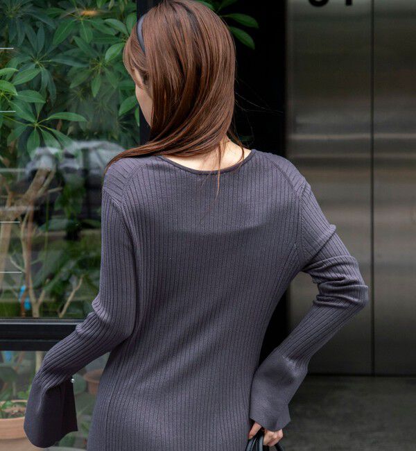 NOLLEY'S「《手洗い可能》フイット＆フレアーVネックワンピース」|ワンピース|