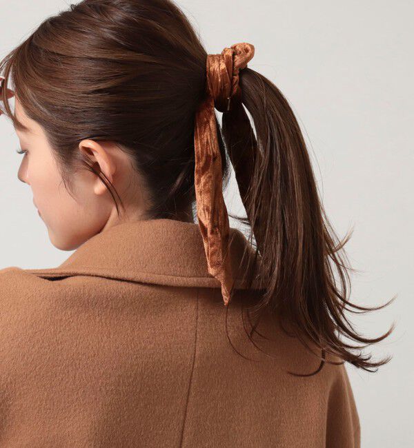 NOLLEY'S「【nolleys/ノーリーズ】ベロアリボンシュシュ」|ヘアゴム・シュシュ|