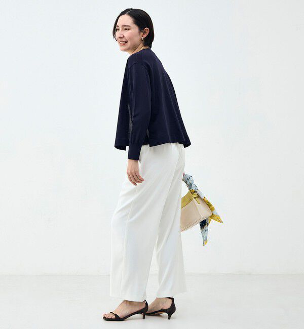 NOLLEY'S「《セットアップ対応》ウォッシャブルイージーツイルセミワイドパンツ」|その他|