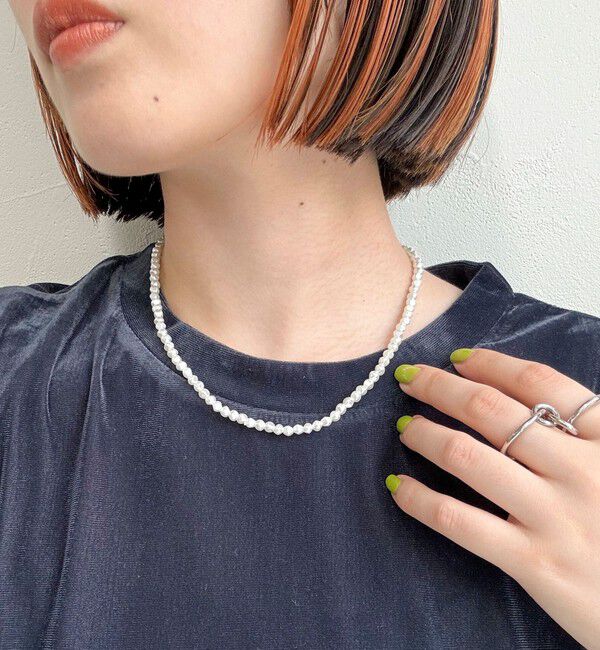 fredy emue「ランダムパールアジャストネックレス」|ネックレス|シルバー