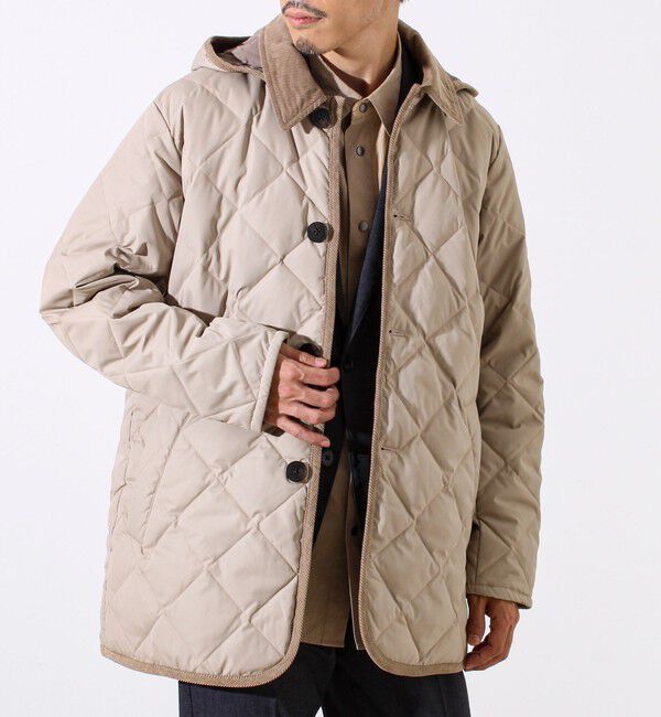 GLOSTER「【ビジカジ対応/新色追加】GLOSTER別注 TAION ダイヤキルト ダウンジャケット」|ダウン|ダークベージュ