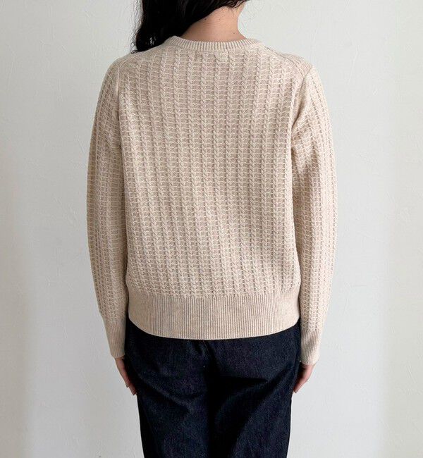 fredy emue「FR刺繍ケーブル柄ちびポケニットプルオーバー」|ニット・セーター|