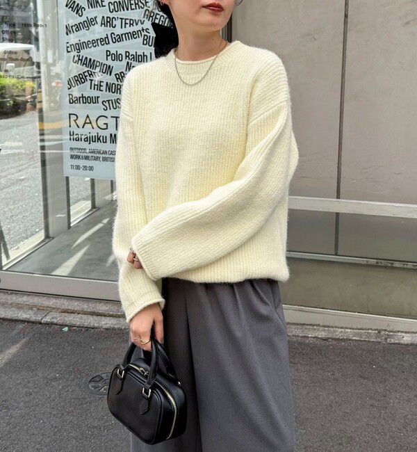 fredy emue「ミドル丈片畦ニットプルオーバー」|ニット・セーター|