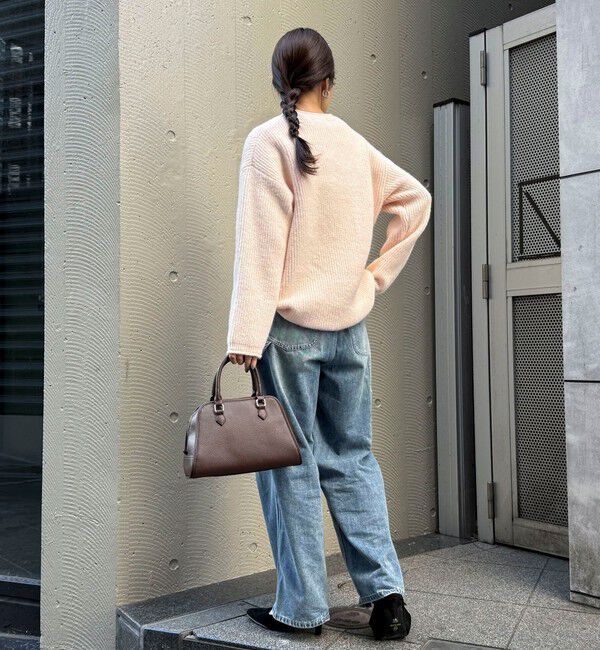 fredy emue「ミドル丈片畦ニットプルオーバー」|ニット・セーター|