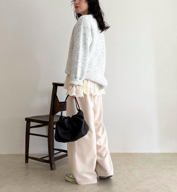 fredy emue「ミドル丈片畦ニットプルオーバー」|ニット・セーター|