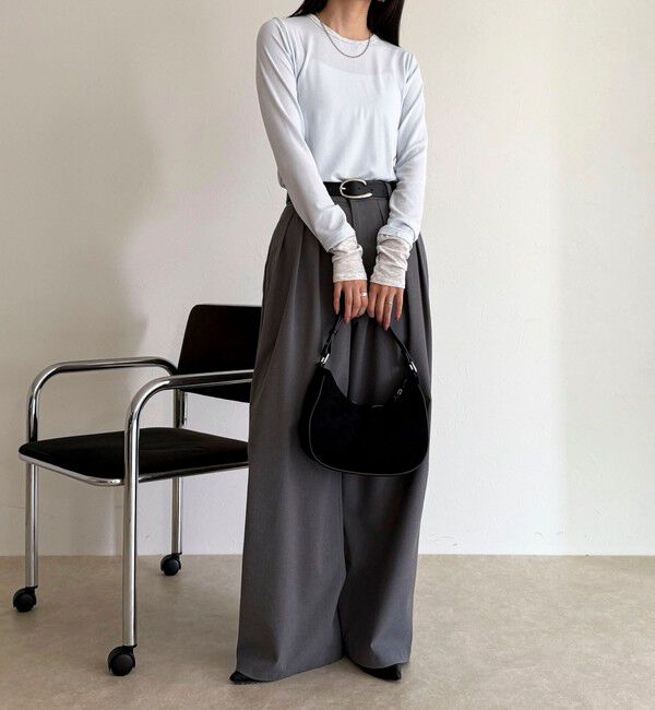 fredy emue「シアーリブレイヤードロンTシャツ」|Tシャツ・カットソー|