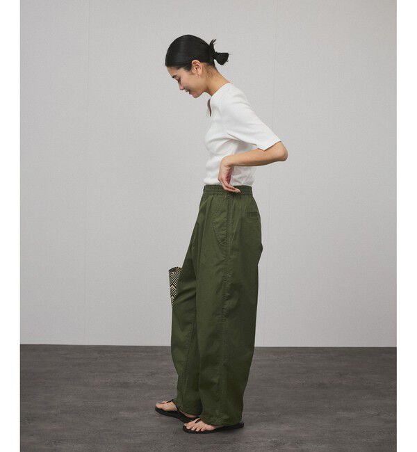 SALON adam et rope'「Primaveil ファームリーリブハーフスリーブTシャツ」|Tシャツ・カットソー|