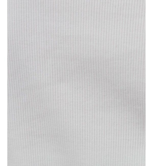 SALON adam et rope'「Primaveil ファームリーリブハーフスリーブTシャツ」|Tシャツ・カットソー|