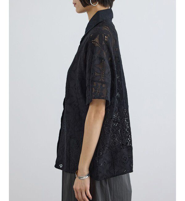 SALON adam et rope'「【WEB限定】パッチワークレースシャツ / セットアップ対応」|シャツ・ブラウス|