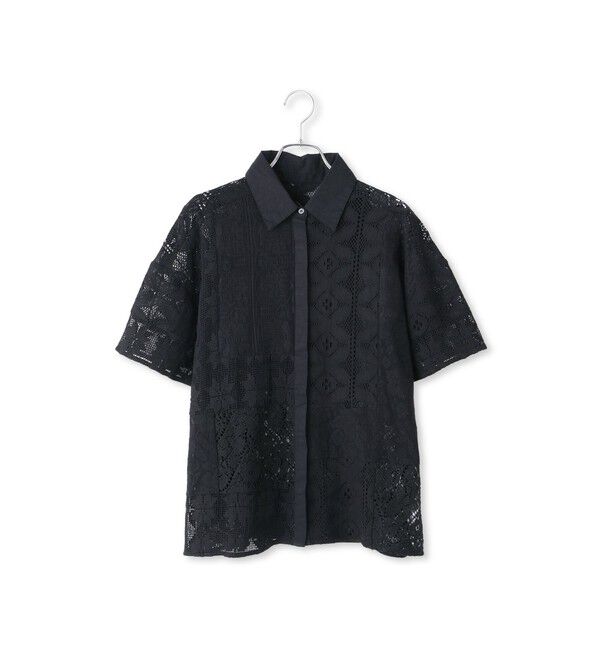 SALON adam et rope'「【WEB限定】パッチワークレースシャツ / セットアップ対応」|シャツ・ブラウス|