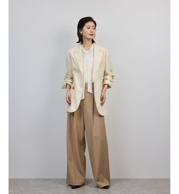 ROPE「シルクウールオーバージャケット」|テーラードジャケット|