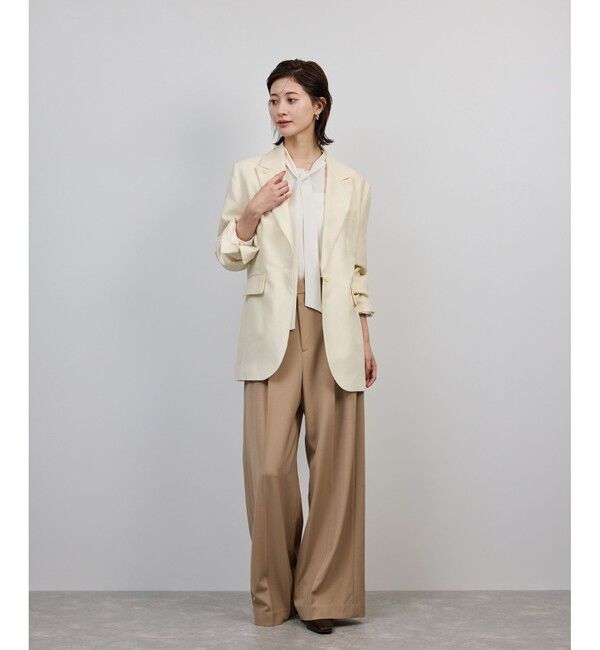 ROPE「シルクウールオーバージャケット」|テーラードジャケット|