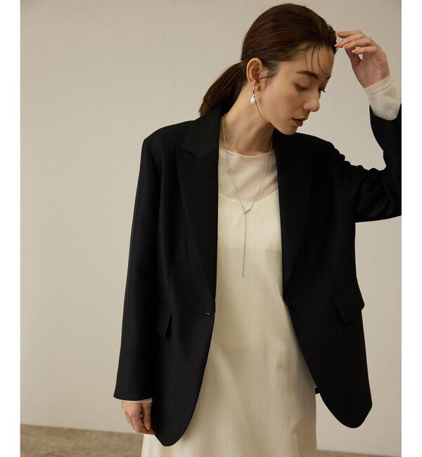 ROPE「シルクウールオーバージャケット」|テーラードジャケット|