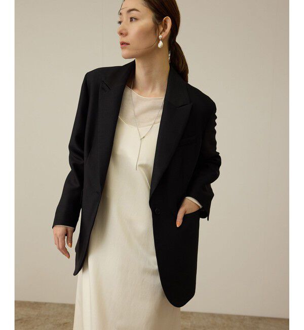 ROPE「シルクウールオーバージャケット」|テーラードジャケット|