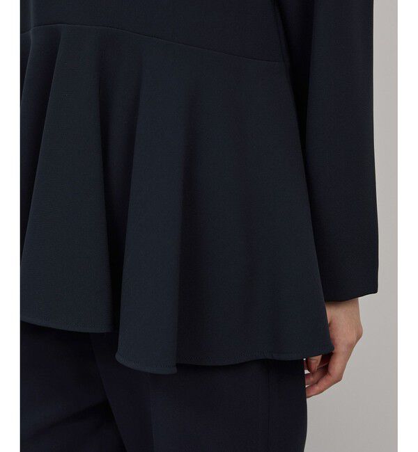 ROPE「トリアセダブルクロスペプラムブラウス/イージーケア」|シャツ・ブラウス|