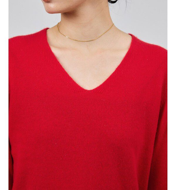 ROPE「カシミヤVネックニットプルオーバー」|ニット・セーター|