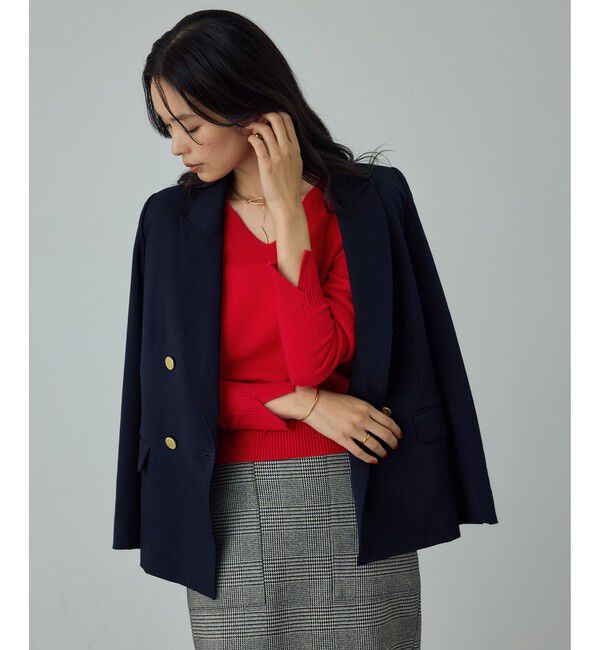 ROPE「カシミヤVネックニットプルオーバー」|ニット・セーター|