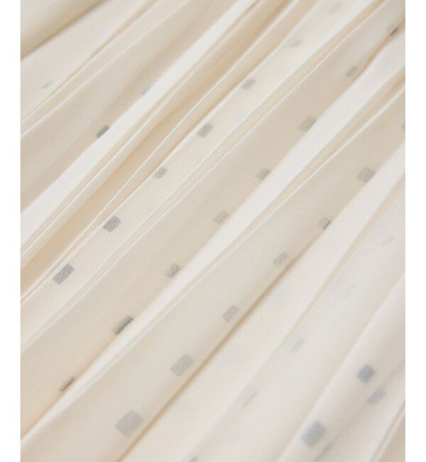 ROPE「スクエアドットプリントププリーツスカート」|スカート|