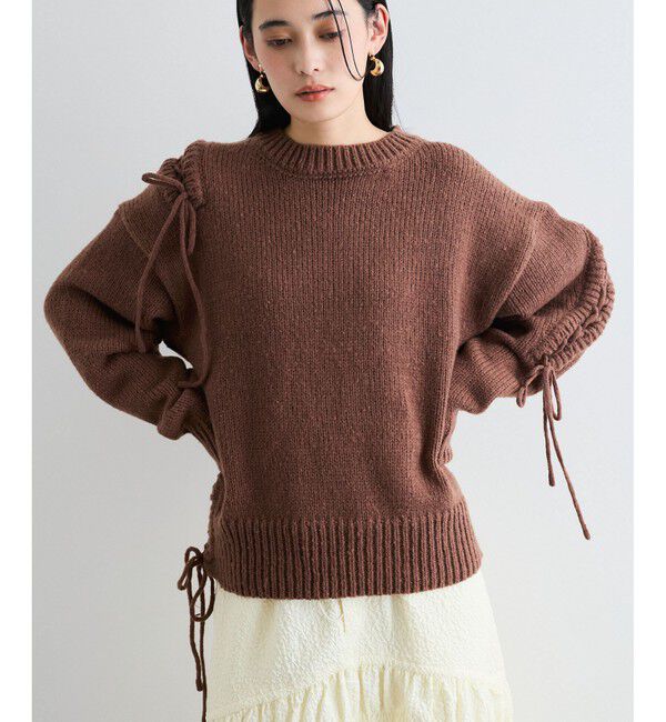 VIS「レースアップリボンニット【WEB・アウトレット限定】」|ニット・セーター|チャイロサブ