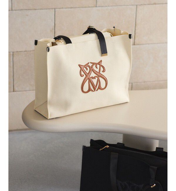 VIS「【軽量】【2WAY】ビッグロゴキャリーオントートバッグ」|トートバッグ|